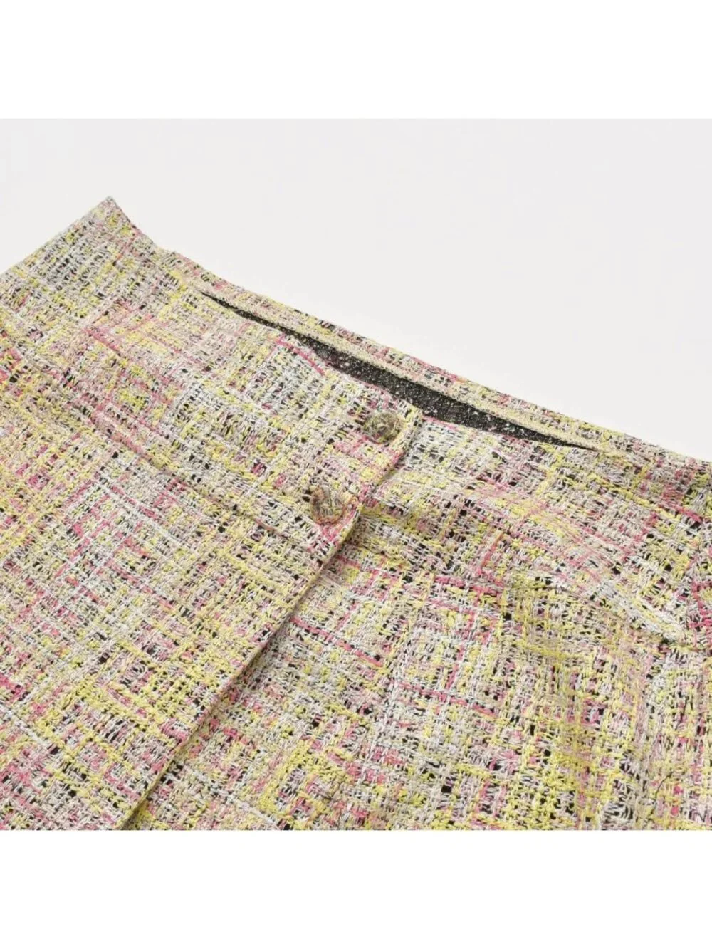 Chanel Tailored Suit Set Tweed CC Logo Jacket Skirt